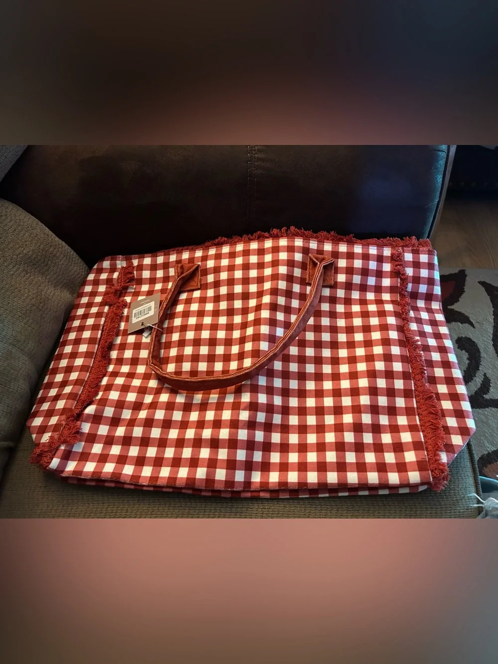 Styline Gingham Tote Bag